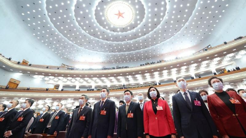 گشایش نخستین نشست چهاردهمین کنفرانس مشورت سیاسی خلق چین در پکن